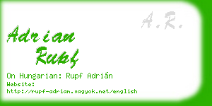 adrian rupf business card